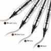 Boobeen Dual Ended Liquid Brow Pen, Waterproof Eye Liner, 2-in-1 Eyebrow Pencil with 4 Micro Fork Tip, Create Long Lasting Makeup for Brows