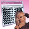 Fox Eye Lashes Fluffy Lash Clusters with Bottom Lashes C Curl False Eyelashes Left & Right Cluster Eyelash Extensions 158 PCS Individual Lashes Cat Eye Manga Lashes DIY At Home, by Anforlin