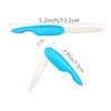 3pcs Folding Nail File Metal Stainless Steel Fold Cuticle Professional Tool Set Double Sided and Files Nails Easily for Men and Woman(Random Color)