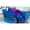 Mattel Hot Wheels 1997 Power Pipes Diecast Vehicle Collector #531 Phantom Racer Series 3 of 4 | Clear Blue Body Purple Tinted Windows Chrome Metal Car Base Synthetic Rubber 3 Spoke Wheels Model #16904