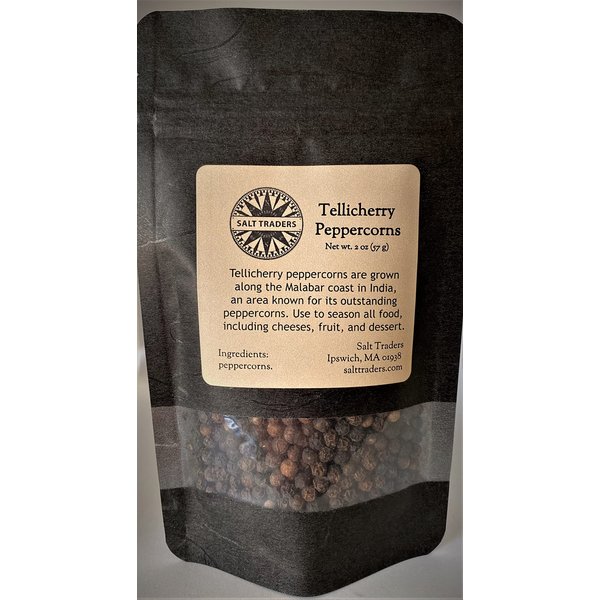 SALT TRADERS Tellicherry Indian Black Peppercorns - 2 oz Net Wt.
