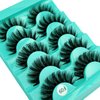 Mink Lashes Strip Eyelashes Fluffy Volume False Eyelashes that Look Like Extensions Glamour Wispy Curly Fake Lashes 5 Pairs Pack