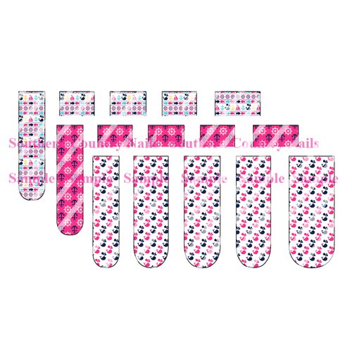 Anchors Whales Full Nail Decals Nail Wraps Water Slide Decal