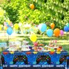 Gamer Birthday Party Decorations Tablecloth,3pcs Video Game Table Cloth Disposable Gaming Birthday Plastic Tablecloth Blue Birthday Table Cover for Boys Game Themed Birthday Party, 70.8*42.5inch ﻿