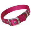 Hamilton Thick Nylon Deluxe Dog Collar, 1-Inch by 24-Inch Double, Red