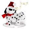 Gfilay Twerking Dog Toy - Singing and Dancing Animated Christmas Decorations Plush Puppy with Santa Claus Outfit, Soft and Cute Stuffed Animal for Kids and Lovers