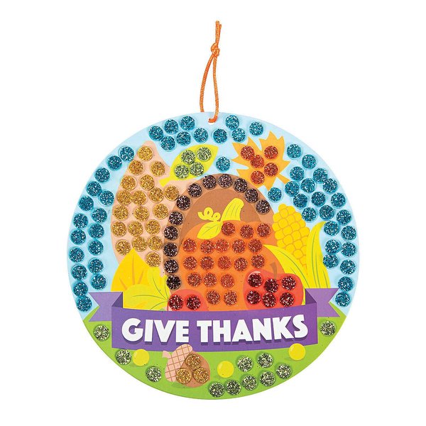 Cornucopia Glitter Mosaic Craft Kit -12 - Crafts for Kids and Fun Home Activities