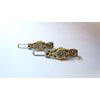 Generic Two small tiny slim gold and clear crystal hair pin clip barrettes fine hair