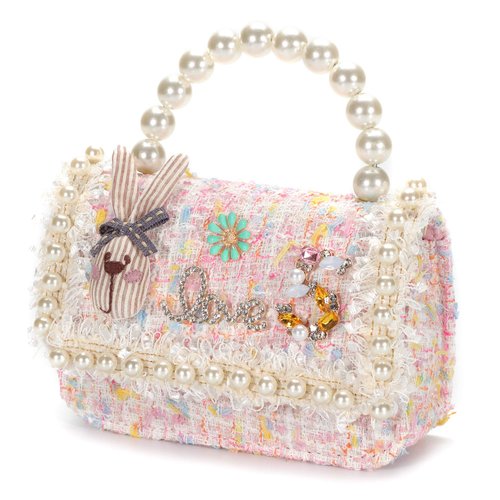 AO ALI VICTORY Toddler Gifts Kids Purse for Little Girls Mini Girl's Handbag Shoulder Crossbody Bag (Pink)