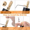 Electric Hand Drill Set for Resin Casting Mold, Electric Hand Drill with 8 Drill Bits (0.8-1.2 mm), Pin Vise Hand Drill with 10 Mini Drills (0.8-3.0 mm), 10 PCB Twist Drills (0.3-1.2 mm), Screwdriver