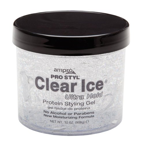 Ampro Clear Ice Protein Styling Gel, 32 oz (Pack of 7)