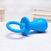 Blue Dserw Dog Pacifier Chew Toys, Mini Bite Resistant Bell Shape Rubber Pacifier Pet Dog Puppy Molar Chew Training Toy,Bell Chewing Playing Training Toy, for Pet Puppy Dog Cat Chew Toy Puppy Pacifier