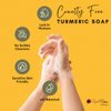 Red Rose Naturals Turmeric Soap Bar for Radiant Skin, Face and Body Glow Bar, Made with Natural Ingredients, Cleansing Soap, Sensitive Skin Friendly, Vegan 4 oz.