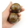 2" Feng Shui Nuwa Stone Baoding Balls Chinese Health Exercise Stress Balls with Gift Box W2350