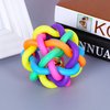 NANAOUS Nobbly Wiggle Ball Dog Toy 6 PC, Dog Pet Toys Colorful Interactive Ball with Bell, 6 Sizes Wiggle Toy Balls, Dog Ball Puppy Supply Interactive Dog Cat Ball