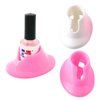 Juroicessry 2Pcs Pink and White Soft Rubber Nail Polish Bottle Holder Nail Polish Stand Anti-Spill Nail Art Organizer Display Manicure Tools Nail Polish for Nail Art Salon Design
