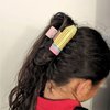 Vsdski Pencil Hair Clips Back to School Hair Accessories for Women Fun Sunflower Stripe Hair Claw Clips Non Slip Hairpins for Thick Thin Hair School Opens Season Students Teachers Outfits Decor 3Pcs