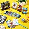 Containlol 24 Pack Mini Notebooks Party Supplies Favors Prize Piñata Fillers Carnival Goodie Bag Stuffers Journal Notepad Teacher Classroom Rewards Supplies for Theme Birthday Party