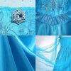 AHLPO Elsa Dress for Girls Princess Dress Up Halloween Cosplay Elsa Costume Fancy Dress Birthday Outfit with Accessories