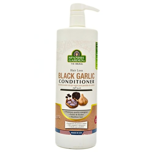Spanish Garden Hair Loss Black Garlic Conditioner | Fuller, Thicker, Healthier Hair, 2 Pound (Pack of 1)