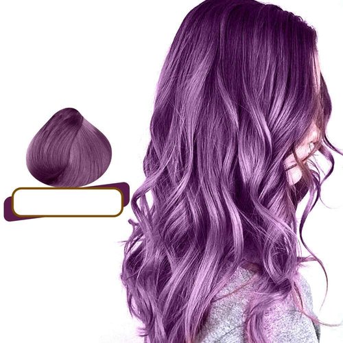 MOKERU Professional Argan Oil Hair Dye Color Shampoo 500 ML: Instant Fast Acting Long Lasting Signature Bundle by Maani (Purple)