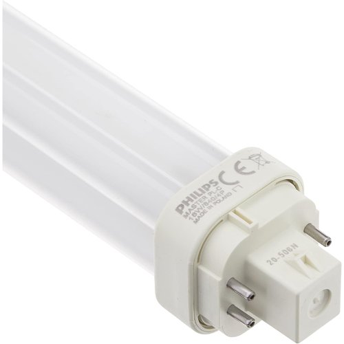 Philips Lighting 383331 PL-C Linear Compact Fluorescent Lamp 18 Watt 4-Pin G24q-2 Base 1200 Lumens 82 CRI 4100K Cool White Alto