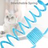 WONOWPA Cat Spring Toys, Self-Play Hanging Stretchable Cat Spring with Bell, 3 Pack Soft Plush Interactive Cat Toys for Indoor Cats Kitten Chasing and Playing