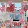 Pink Star Balloons 18 Inch, 10 Pcs Candy Pink Star Shaped Mylar Helium Foil Metallic Balloon for Birthday Party Decorations Baby Shower Wedding Anniversary Backdrop Girls Party Supplies