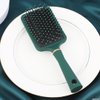 Reazana Detangling Brushes Anti-Static Detangler Hair Brush Fashion Massage Brush with Silicone Cushion Base Nylon Bristle Pins Blow Drying Hairbrush for Men and Women (Rectangle)