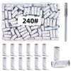 100 Pcs (240 Grit White) Small Sanding Bands Nail Drill Bit,Nail Drill Bits,Extreme Fine Grit Mini Sanding Band,Nail Bits,Upgrade 3.1mm Mandrel Bits,Professional Nail Drill Bit for Acrylic Nails