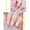 200 PCS Nail Forms for Acrylic Nails, Rectangle Acrylic Nail Forms, Nail Extension Form Guide Sticker for Polygel, Gel Nails Art Paper Form for Builder Gel