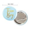 Gender Reveal Button Pins 50 Pcs, Team Boy Girl Button Pins, Pink blue Button Pin for Baby Shower Party Favors Gender Reveal Party Supplies.