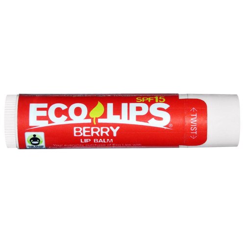 ECO LIPS Berry Lip Balm Spf 15, 0.15 OZ