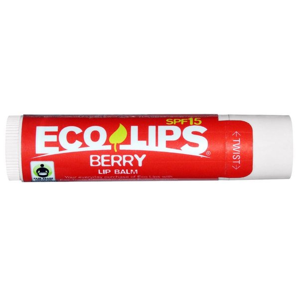 ECO LIPS Berry Lip Balm Spf 15, 0.15 OZ