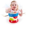 Hape Baby Drum | Colorful Rolling Drum Musical Instrument Toy For Toddlers, Rhythm & Sound Learning, Battery Powered (E0333), L: 5.9, W: 5.9, H: 5 inch