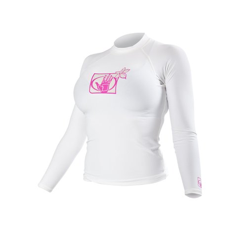 Body Glove Womens Athletic-rash-guard-shirts, White, Small US