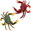 Gemini&Genius Crabs Animal Figures Marine Animal Toys Sea Animal Action Figures Ocean Model Toy Stocking Stuffers, Role Play, Swim, Bath Toys for Kids