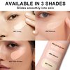 Mushroom Head Air Cushion CC Cream Foundation BB Cream Foundation Makeup Moisturizing CC Cream Liquid Foundation,Concealer Lasting Makeup Foundation Even Skin Tone Makeup Base Primer(#01 Ivory White)