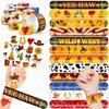 48 Cowboy 24PCS Cowboy Temporary Tattoos Sticker 24PCS Slap Bracelets Perfect for Themed Birthday Party Favors Baby Showers or Classroom Rewards Ideal Decor and Gifts for Girls and Boys