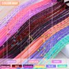 18 PCS Girls Hair Extensions,Colored Braids Hair Extensions with Rubber Bands,Rainbow Braided Synthetic Hairpieces Ponytail Kids Hair Extensions,Kids Twist Braid Rope Headdress Girls Hair Accessories