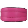 Dogs My Love Real Leather Extra Wide Padded Tapered Dog Collar (16.25"-18.75" Neck; 3" Wide, Pink)