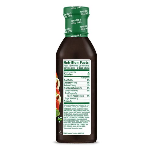 Walden Farms Balsamic Vinaigrette Dressing 12 oz Bottle - Fresh and Delicious, 0g Net Carbs Condiment, Kosher Certified - So Tasty on Salads, Pizza, Vegetables, Marinades, Cocktails and More