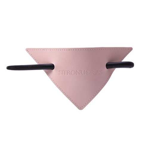 Sitronugras Leather Vintage Hair Barrette with Stick，Ponytail Barrette For Women Girls, Hair Clip with Wooden Stick/Pin For Thick Medium Hair,Leather Hair Accessories