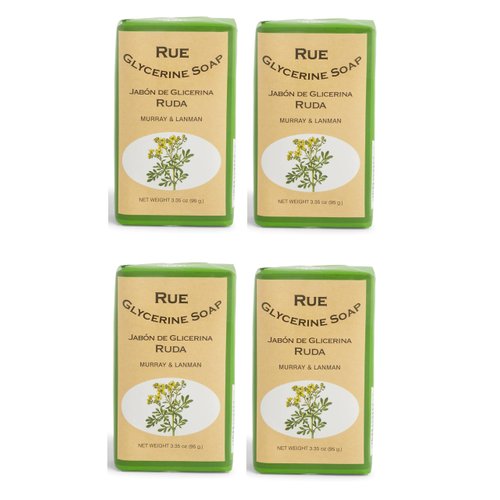 Generic Murray & Lanman Rue Glycerine Soap Bar 3.35 Oz (Pack of 4)