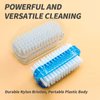 2 Pack Nail Cleaning Brush Fingernail Scrubber with Soft and Stiff Bristles Nail Scrub Brush for Men Women Kids 2 Sided Nail Brush for Effective Cleaning