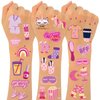 Konsait Sleepover Party Favors Sleepover Tattoos for Girls, 70 Pcs+ Fake Tattoos Sleepover Party Supplies for Girls Slumber Party Favors Birthday SPA Makeup Party Favors