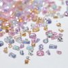 50 PCS Mixed Color Multi Shape Mini Nail Rhinestones Nail Charms,3D Heart Star Nail Design Nail Gems Nail Crystals Charms for Nails Shiny Zircon Nail Diamonds Nail Charm for Nail Art Nail Accessories