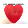 Valentines Heart All Natural Handmade Red Glycerin Soap Bar 3.5oz