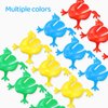 Kisangel 16 Pcs Frog Jumping Toy Finger Pressing Plastic Bouncing Frog Toy for Kids Birthdays Party Favors