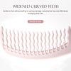 Wet Brush Detangling Comb, Unisex - 1 Count, Black, Wave Tooth Design, For Wet or Dry Hair, No Pulling or Tugging, Prevents Snagging & Breakage (Light Pink)